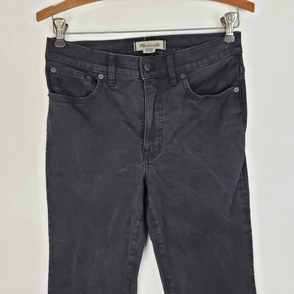 Madewell Kick Out Full-Length Jeans Black Style NS919 Mid Rise Womens Size 27 - Picture 3 of 10